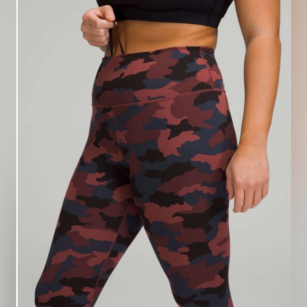 NWOT Lululemon Wunder Train High-Rise Tight 25 Heritage 365 Camo Smoky R… - Picture 4 of 7